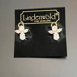 Lindenwold Gold and Silver Angelic Clip On Earrings